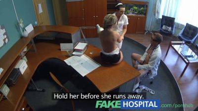 Czech nurse joins doctors in hot POV threesome with patient - sexu.com - Czech Republic