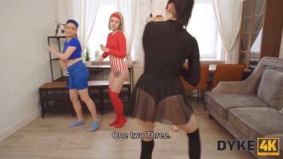 Sara Bork & Eva Barbie engage in hot lesbian orgy with sexy toys - sexu.com - Russia