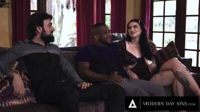 Married Man Cheats In Bisexual Threesome! Anal Creampie With Lydia Black And Mason Lear - upornia.com