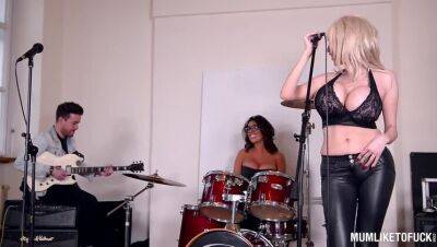 Milf Rock band Practice Turns Threesome with Ava Koxxx & Sandra Star - xxxfiles.com