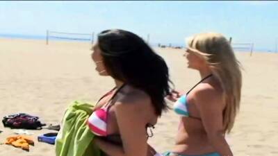 Crazy Lesbian Orgy Breaks Out On Beach Day - drtuber.com