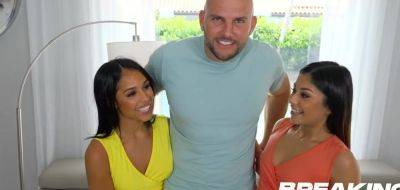 You are gonna cum so fast with this video - Awesome Threesome with Hot Latina Teens - inxxx.com