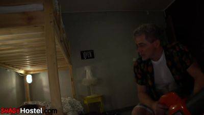 Hostel roommates fucked in threesome by big white dick - hotmovs.com