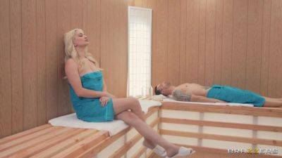 Skye Blue - Sophia - Sauna Slut Gets A Threesome Video With Alex Legend, Skye Blue, Sophia Burns - Brazzers - hotmovs.com