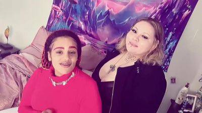 White Bbw In Beautiful Tries An Interracial Threesome With Latina Ladybrazy For The First Time! - hotmovs.com
