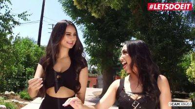 Vicki Chase - Eliza Ibarra - Married man and his two friends get wild with horny American MILFs Vicki Chase & Eliza Ibarra in a public threesome frenzy - sexu.com - Usa