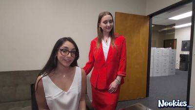 Laney Grey - Office Threesome with Laney Grey and Madison Wilde - hotmovs.com