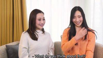 Surprisingly hot Japanese wives interview and threesome sex - drtuber.com - Japan