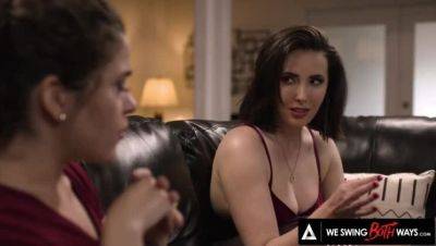 Casey Calvert - Bisexual Wives' Orgy: A Marriage-Saving Threesome with Hubbies - veryfreeporn.com