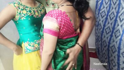 Indian Desi Threesome with Neelimaa - Big Ass, Homemade Group Sex - veryfreeporn.com - India