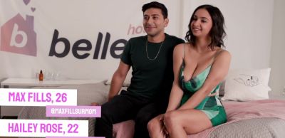 Hailey Rose - Naturally Busty Babe Hailey Rose Has An Intense Threesome With Dorian Del Isla And Her Man Max Fills - inxxx.com
