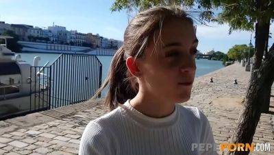 Innocent Anita's First Threesome with Two Young Guys - Blowjob & Cumshot Fun - veryfreeporn.com - Spain