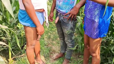 Desi Hot Wife Outdoor Threesome Sex with Doggy Style - Latest HD Video - veryfreeporn.com - India