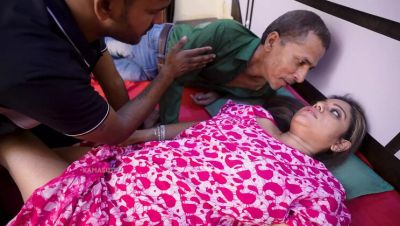 Hot Indian Stepmom Threesome - Big Natural Tits & Hardcore Fucking with Husband and Stepson - xxxfiles.com - India