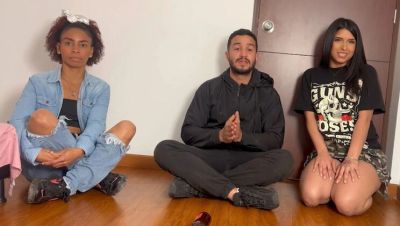Aften Opal - Hot Teen Threesome Spin the Bottle Game - Aften Opal & Celestina Blooms - veryfreeporn.com