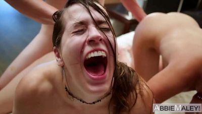 Abbie Maley - Good Girls Love Rough Sex - Abbie Maley & LaSirena69 Wild Threesome with Stepbrother - porntry.com