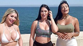 Mariana Martix - A group of friends eager for sex fucks a Spaniard they meet on the beach - Mariana Martix - ah-me.com