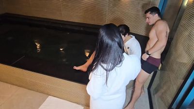 Brazilian Threesome: Boyfriend Fucks My Hot Friend Surprise - Big Tits Latina & Brunette MILF - xxxfiles.com - Brazil
