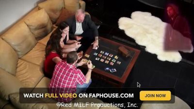 Family Game Night Orgy with Stepmom Jack Moore - Big Tits Blowjob & Taboo Sex - porntry.com - Britain
