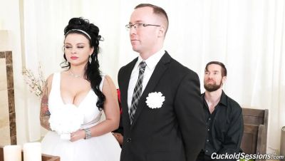 Jon Jon - Payton Preslee Wedding Threesome - Rough BBC Cuckold Session - veryfreeporn.com - Britain
