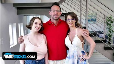 Johnny Castle - Stepdad Johnny Castle fucks stepdaughter Emily Addison's big natural tits - threesome with Anna Blaze - xxxfiles.com