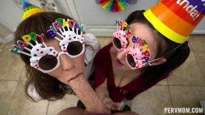 Party girls share cock in the family for rounds of POV threesome - xbabe.com