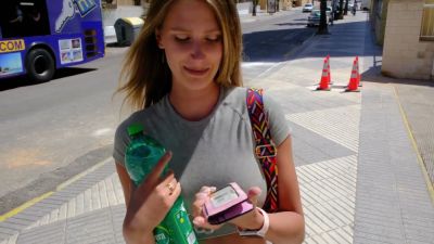 Young blonde European teen expresses herself intimately in a passionate POV encounter - yesvids.com